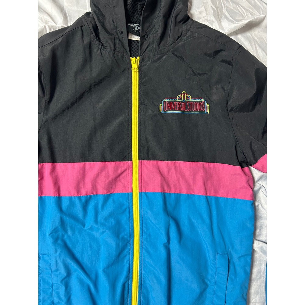 Universal Studios Windbreaker Jacket XS Retro Col… - image 6